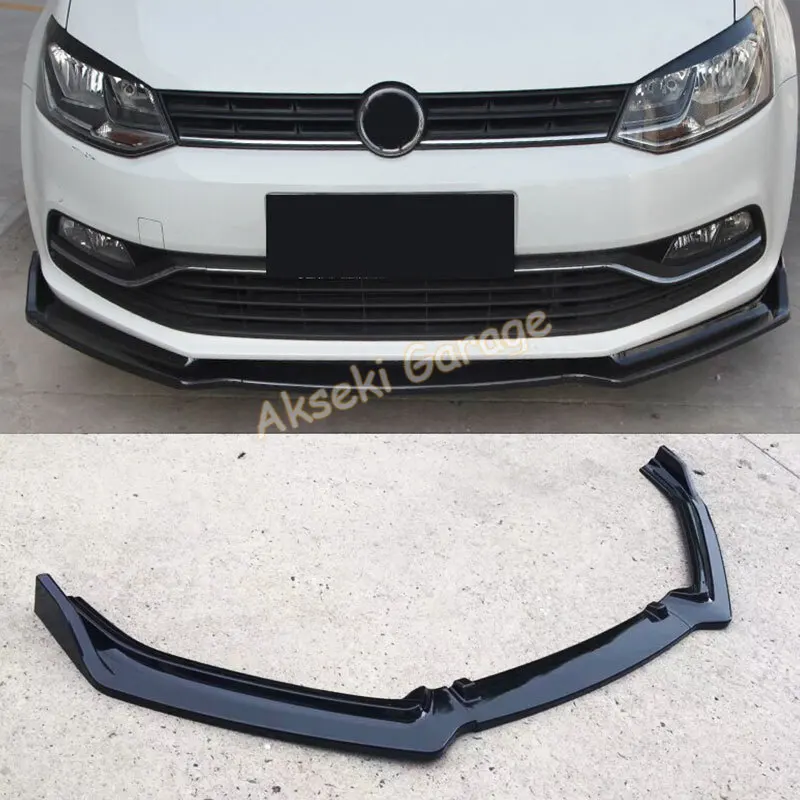 

Front Bumper Attachment Lip for VOLKSWAGEN POLO 2009-2020 -Auto styling car accessories universal spoiler modified Front Bumpe