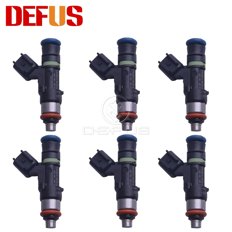 DEFUS 6x 0280158298 60lb 630cc Fuel Injector For Audi A4 TT For Volkswagen Golf Je tta 1.8T turbo EV14 0 280 158 298 Nozzle NEW