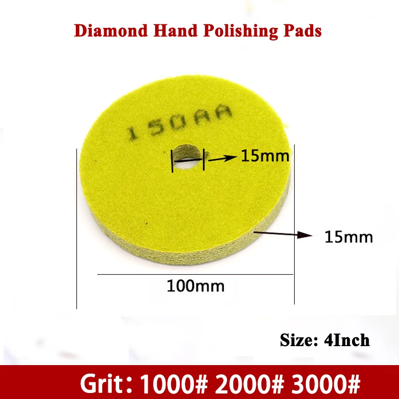 1Pcs 4Inch100mm Z-Lion Marble Diamond Sponges For Polishing Using Stone Travertine Jade Basalt Granite Marble Polishing Pads