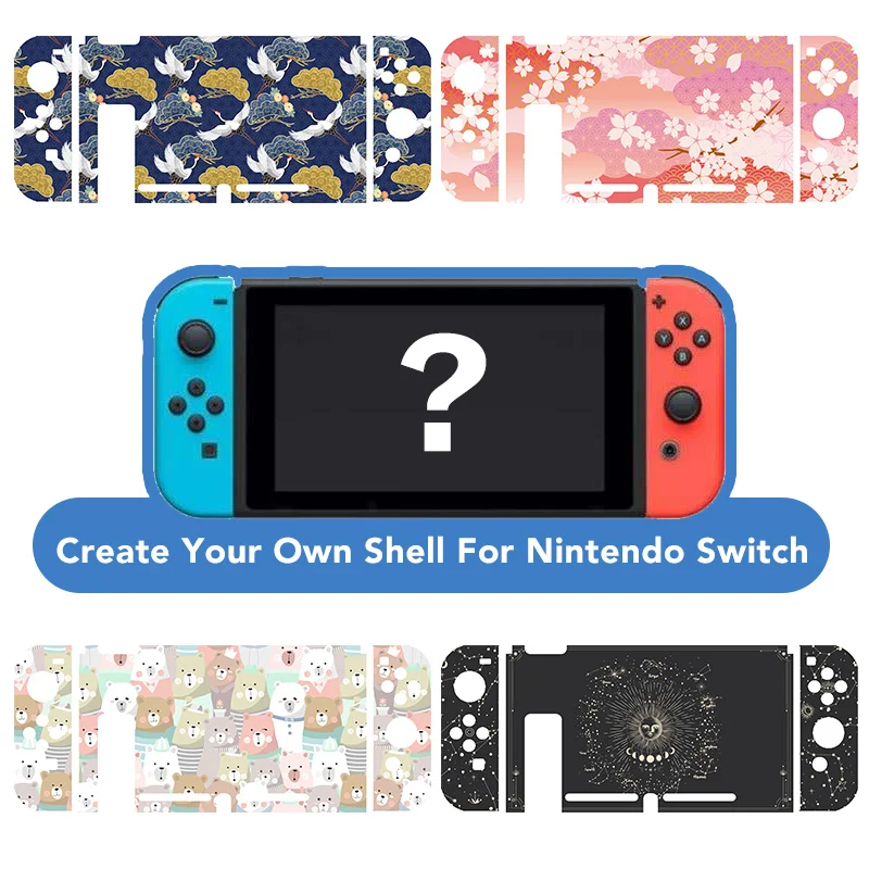 Hard Shell ป้องกันสำหรับ Nintendo Switch Custom Made Gaming อะนิเมะสร้างสรรค์น่ารัก Kawaii รูปลอก