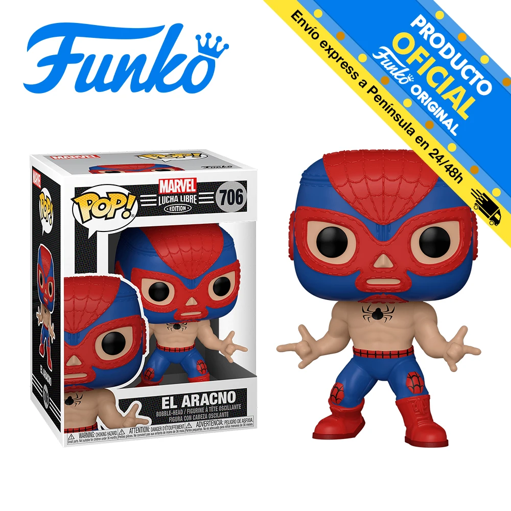 53862 FUNKO POP! Marvel: Wrestling-Spider-Man, original decorative toys