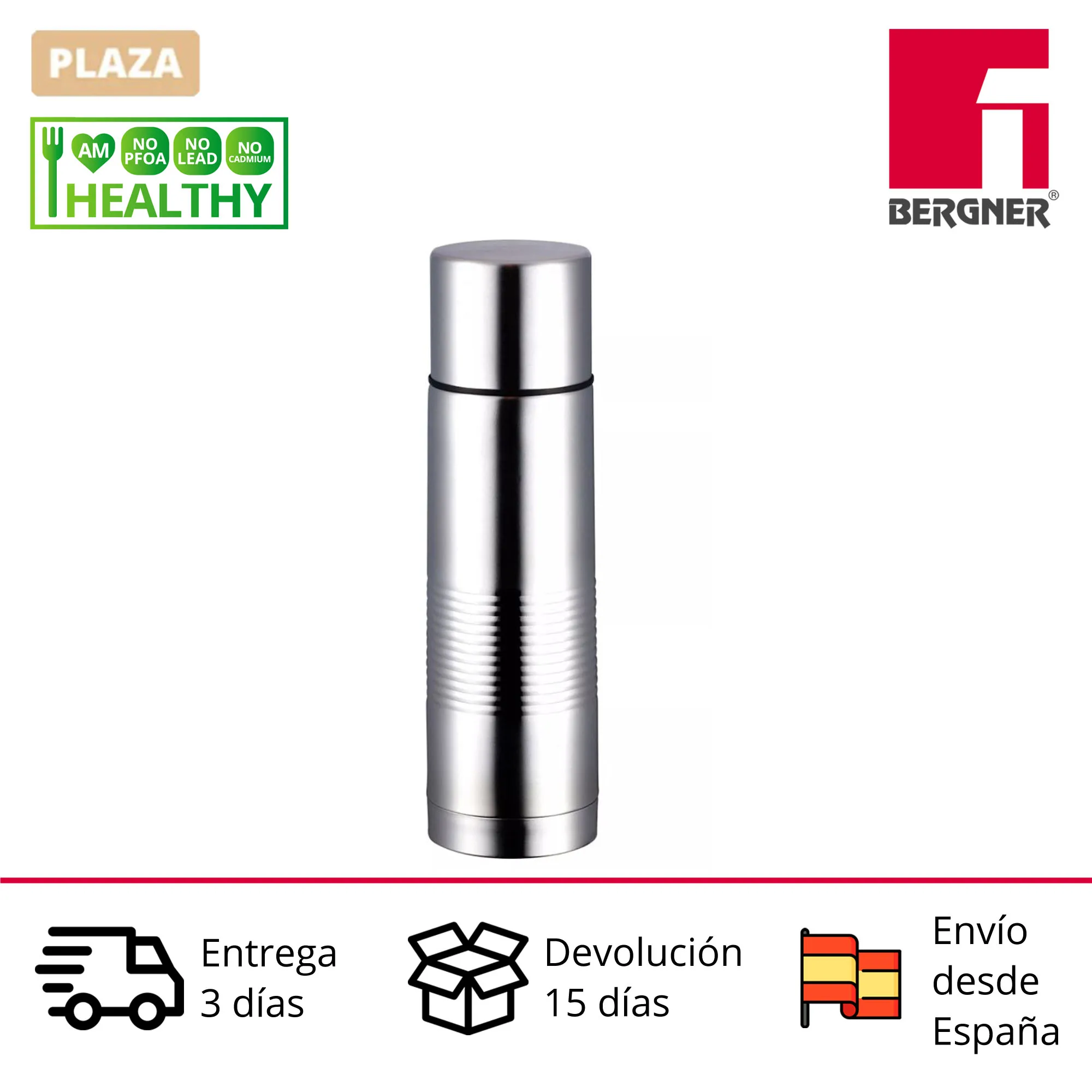 BERGNER Thermo with 500ml capacity made of stainless steel