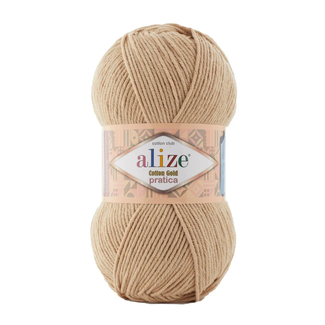 Alize Cotton Gold Pratica przędza, jesień, kolekcja zimowa 55% bawełna-45% akryl, przędza turecka 100 g - 220 m, nowa przędza Alize