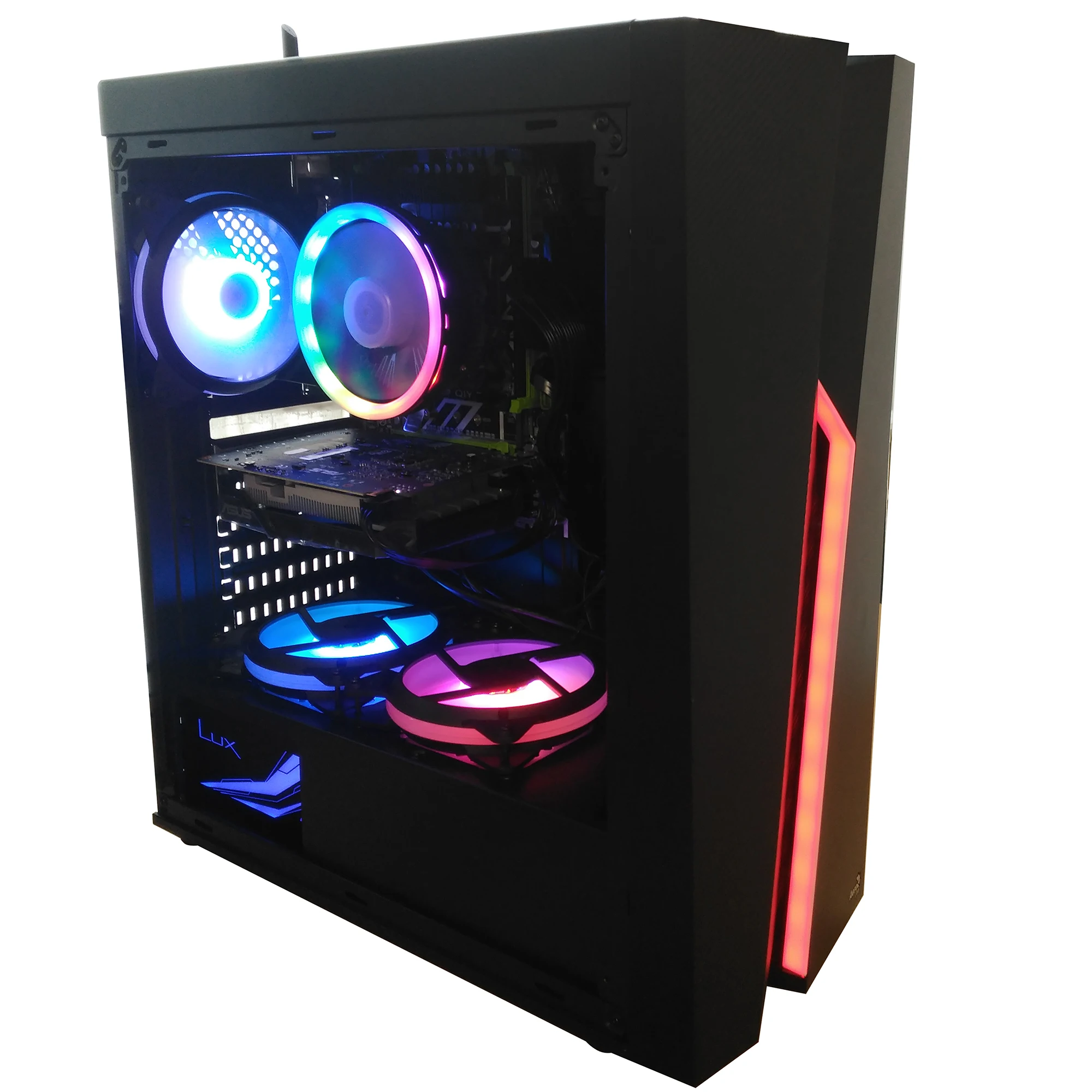 Computer PC Gaming F19 8 GB DDR4 SSD 480 Graphics RX 550 4GB DDR5 Win 10 WIFI Games Fornite