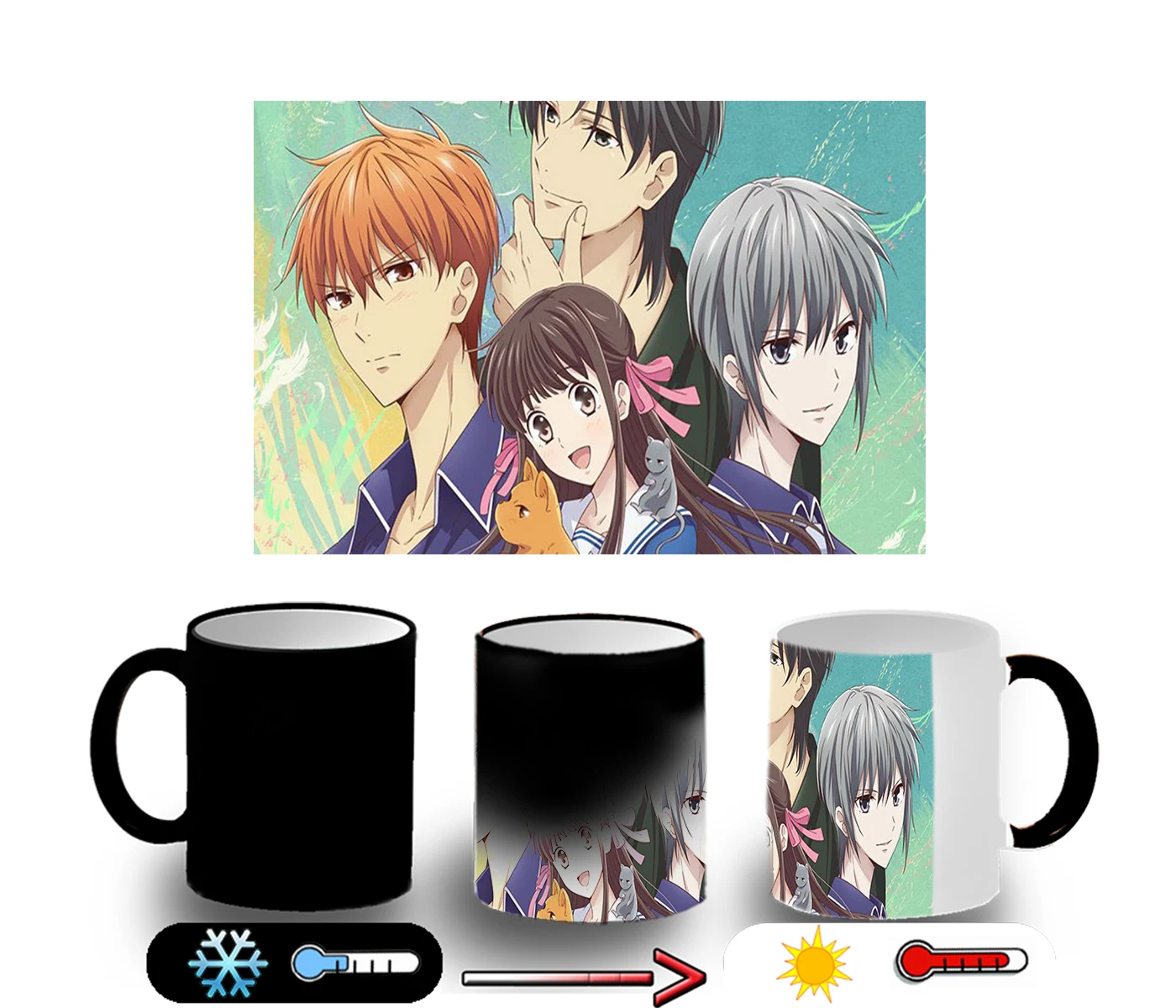 Magic CUP FRUITS BASKET CHARACTERS magic mug