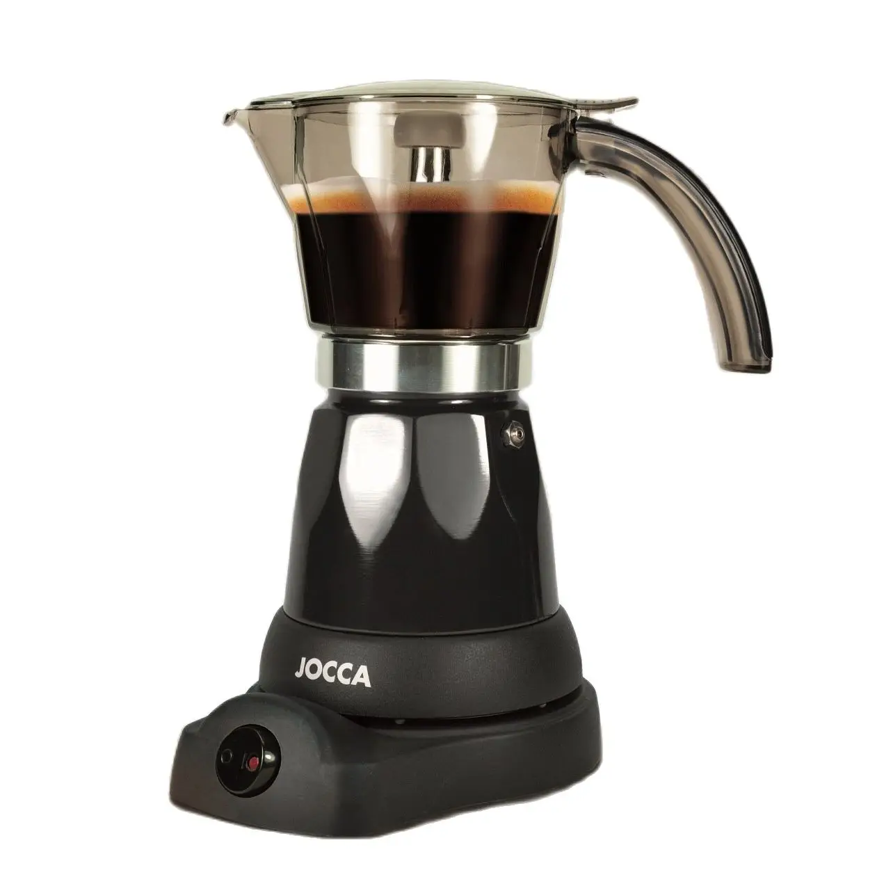 Máquina de café de indução, elétrica e portátil de jocca. Café expresso italiano para 6 copos