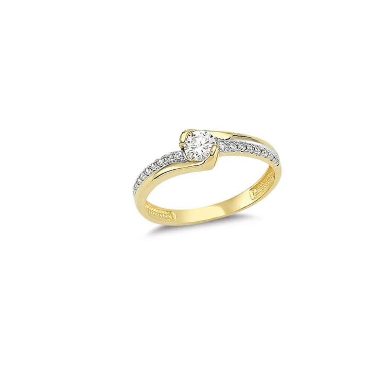 14K Solid Gold Classy Ring for Women