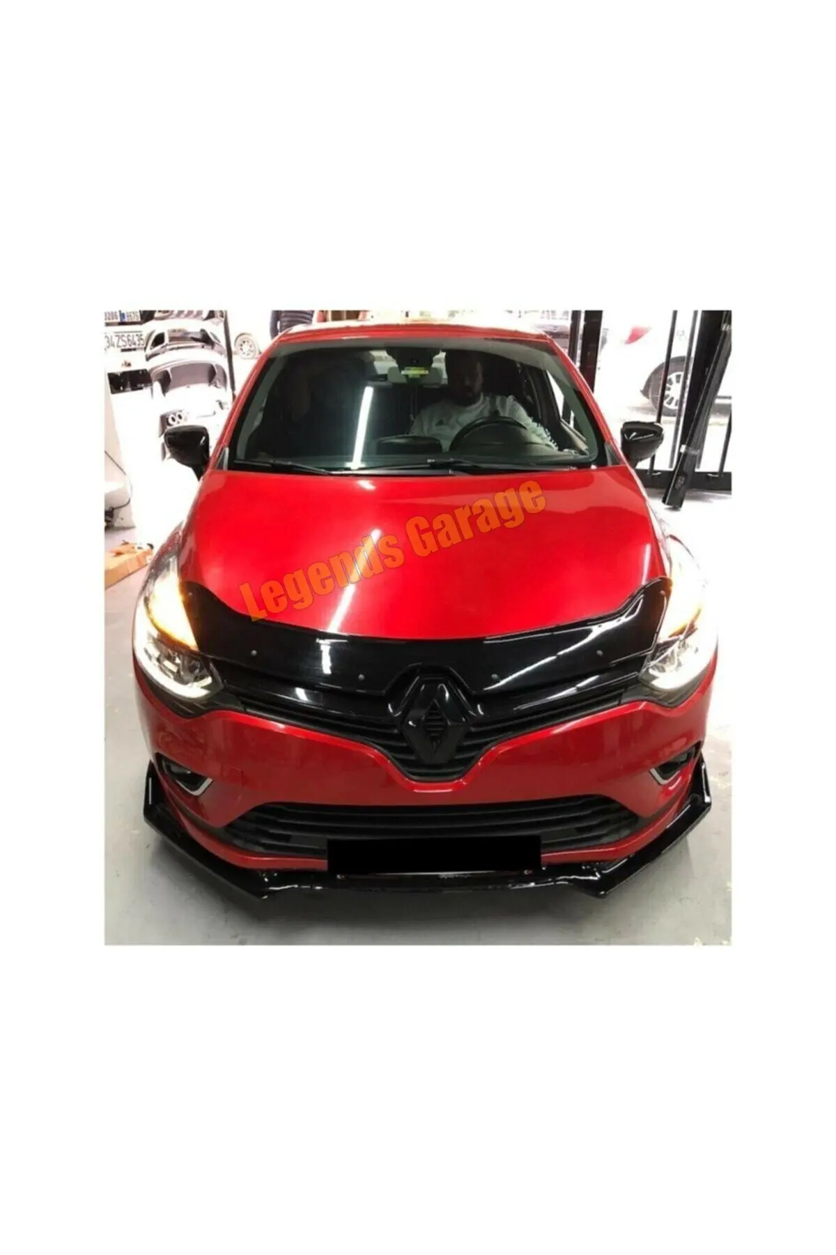 

For Renault Clio 4 Front Bumper Attachment Lip 2012 to 2020 -Piano Black Auto Styling Modified Diffuser Spoiler Car Accessories