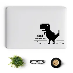 404 Not Found 8 Bit Dinosaur Vinyl Laptop Sticker for Macbook Pro 14 16 Air Retina 11 13 15 Inch Mac Cover Skin Notebook Decal