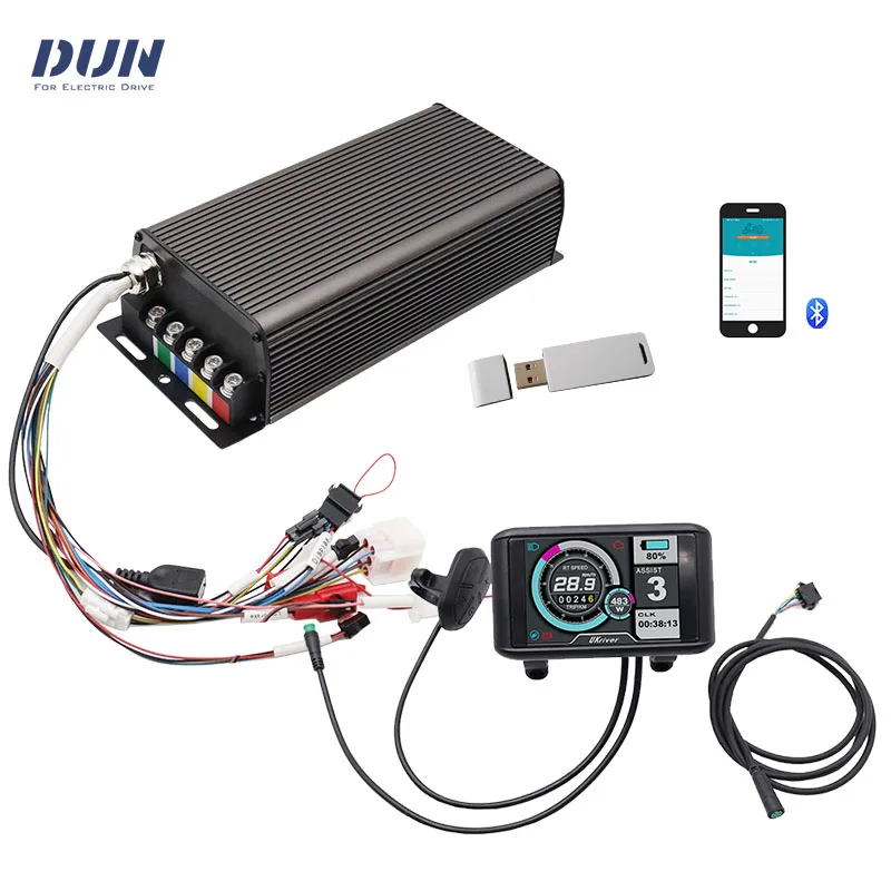 

Sabvoton SVMC72150-APT V2 48V 60V 72V 150A 4KW BLDC E-Bicycle Controller with UKC1 TFT Display and Bluetooth for QS Spoke Motor