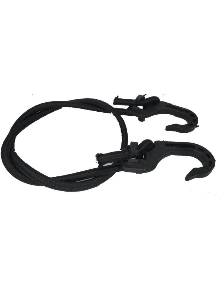 Kit C/ 10 Elásticos Grossos Preto 4m com Ganchos de Plástico - Estique, Aranha