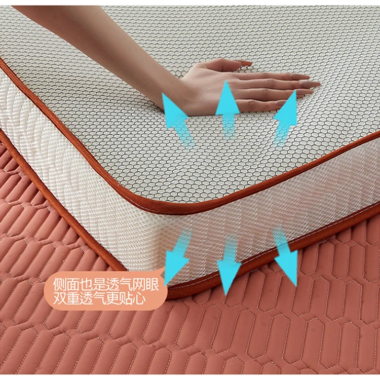 Thai Latex Sponge filling Mattress Floor Mat Foldable Slow Rebound Tatami Cover Bedspreads Thicken Twin King Queen Full Size