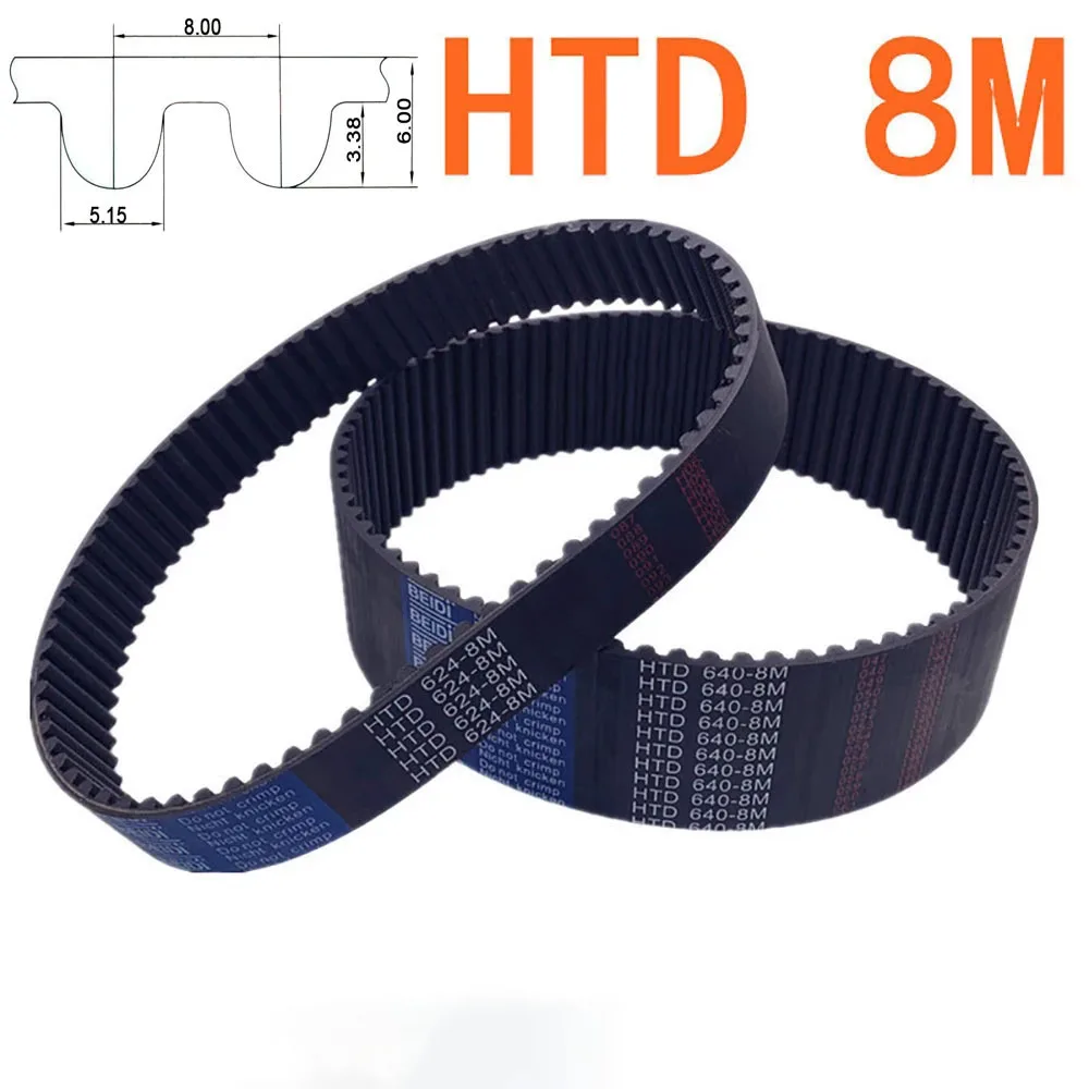 

Width 30mm Closed Loop Synchronous Belt HTD8M Rubber Timing Belt Perimeter 264 288 320 336 344 352 360 368 376 384 400mm