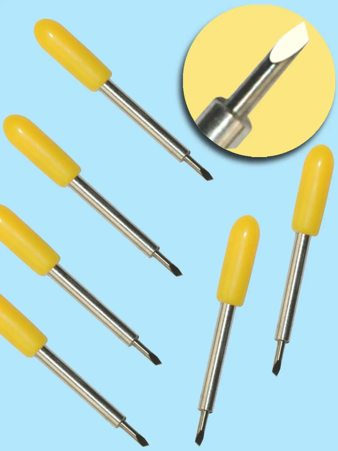 9PCS 30° Blades Fit for Roland Redsail Kaxing Vinyl Cutter Cutting Plotter