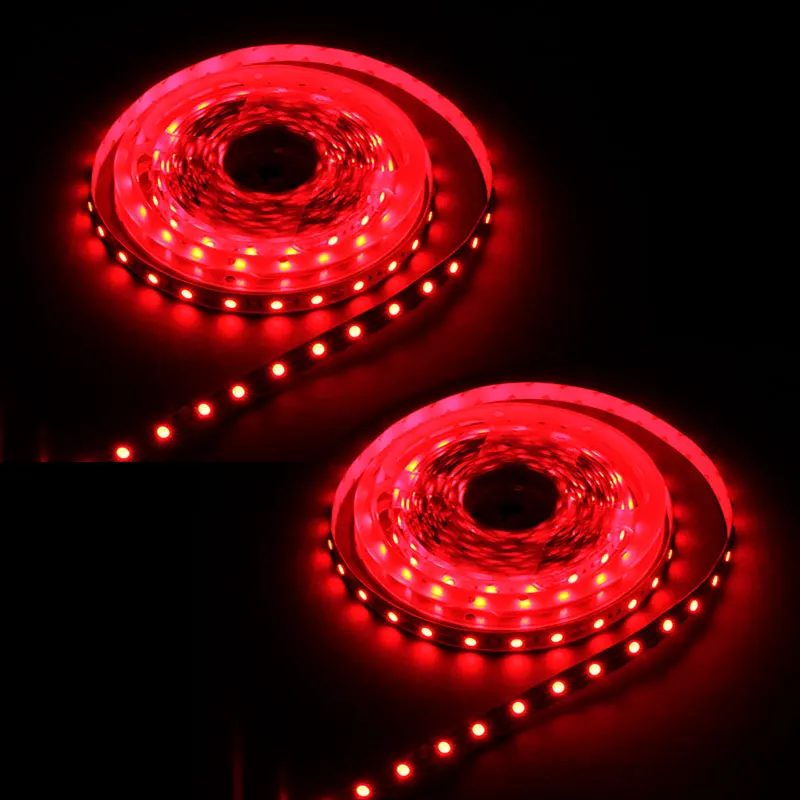 LED strip, string lights, 12V 5m 60 LED SMD 5050, 72W 648Lm red Color (2 rolls)