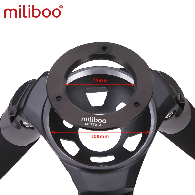 miliboo MTT701A Portable Aluminium tripod for Professional Camcorder/Video Camera/DSLR Tripod Stand,with Hydraulic Ball Head