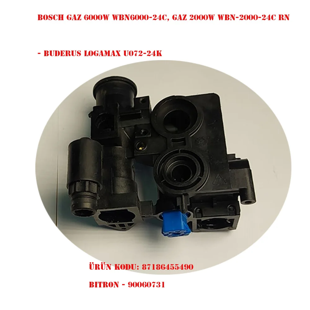 Bosch wbn 6000 & buderus u072 bloco para buderus dhw gb062 válvula de três vias 87186455490