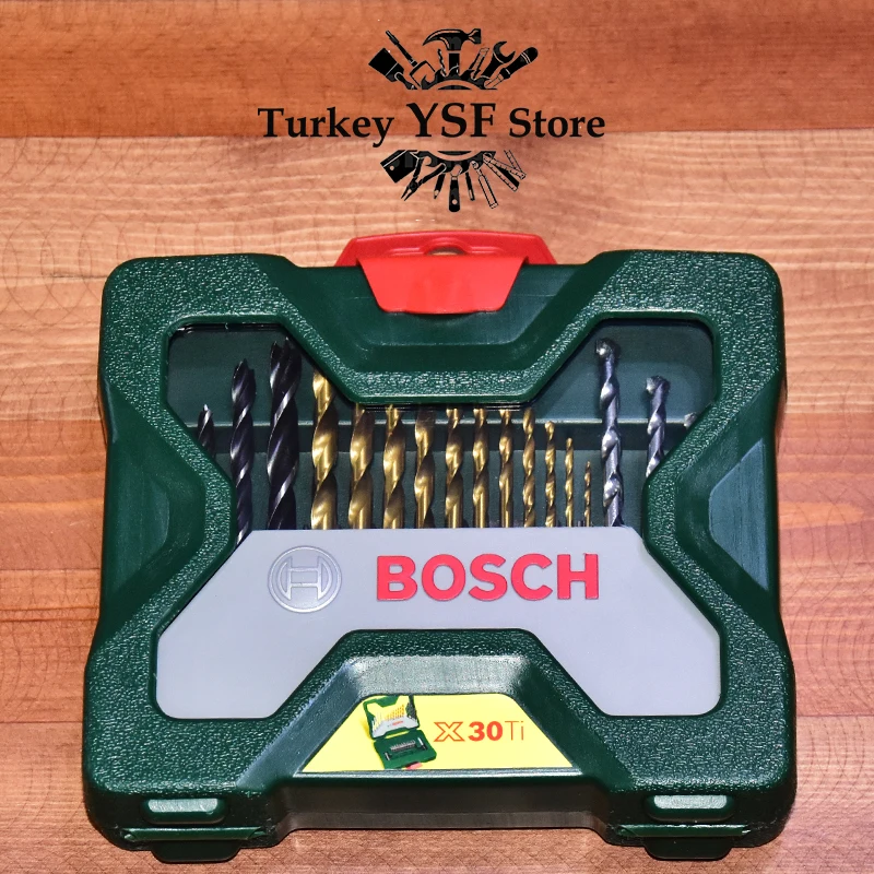 Bosch X30Ti Titanium Screwdriver Drill Bits Set Hand Tools For Masonry Wood Metal Accessories Workpro Edc Instruments