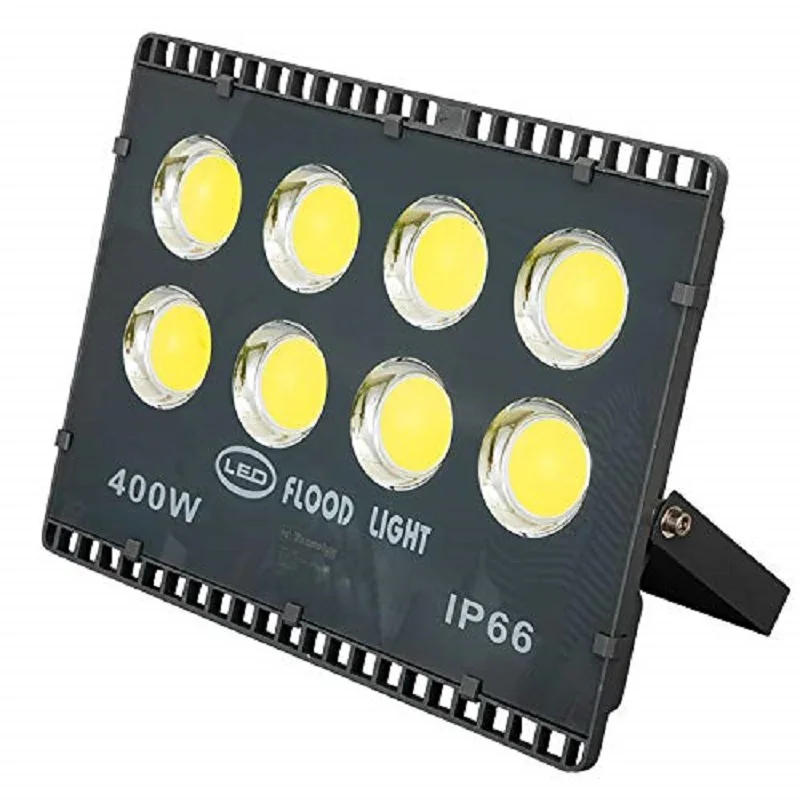 400w Floodlight Led Foco Proyector Led para Exterior 6500k luz fria IP66 gris [Clase de eficiencia energética A++]