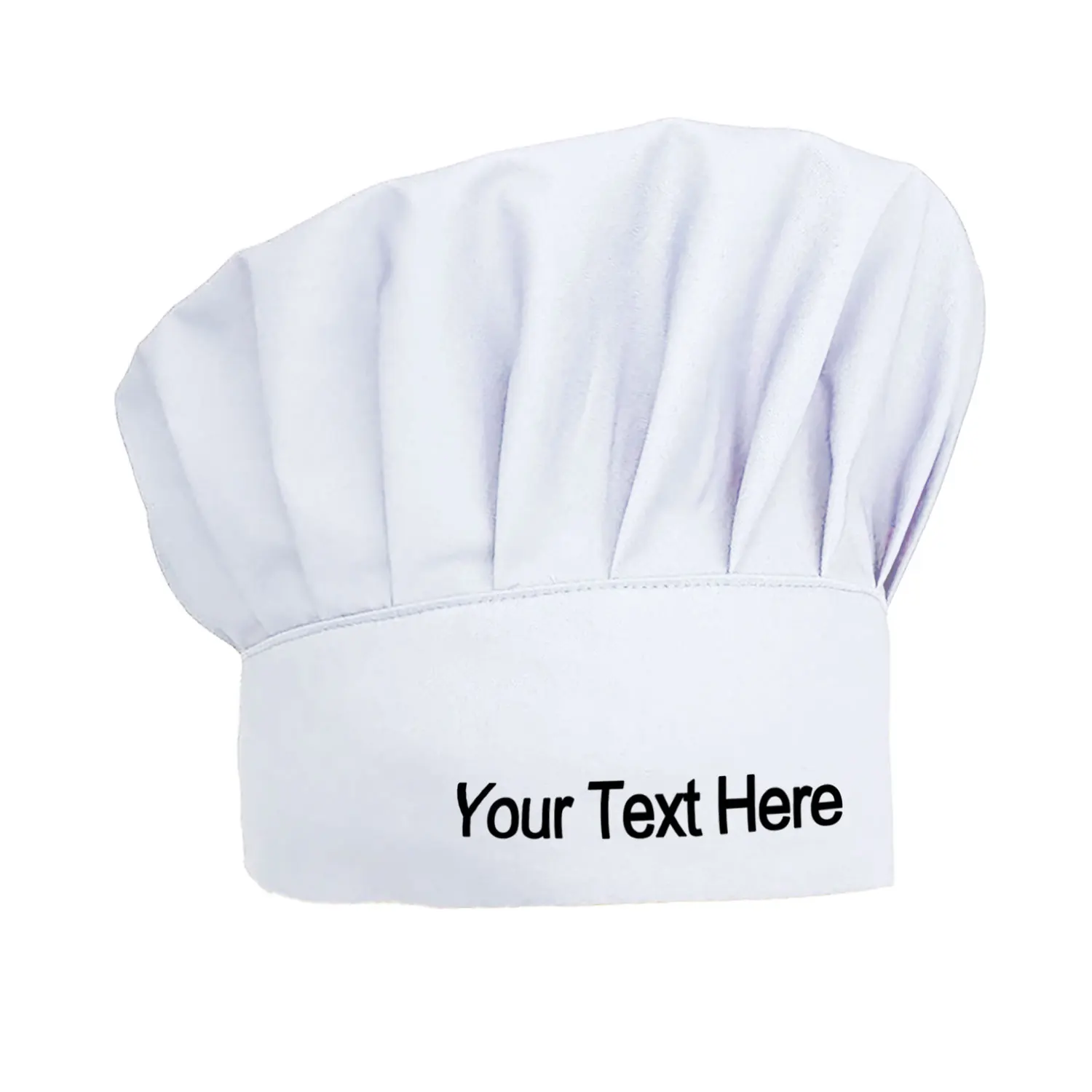 Embroidered Chef Hat Adjustable Elastic Baker Kitchen Cooking Chef Cap Personalized with your Text