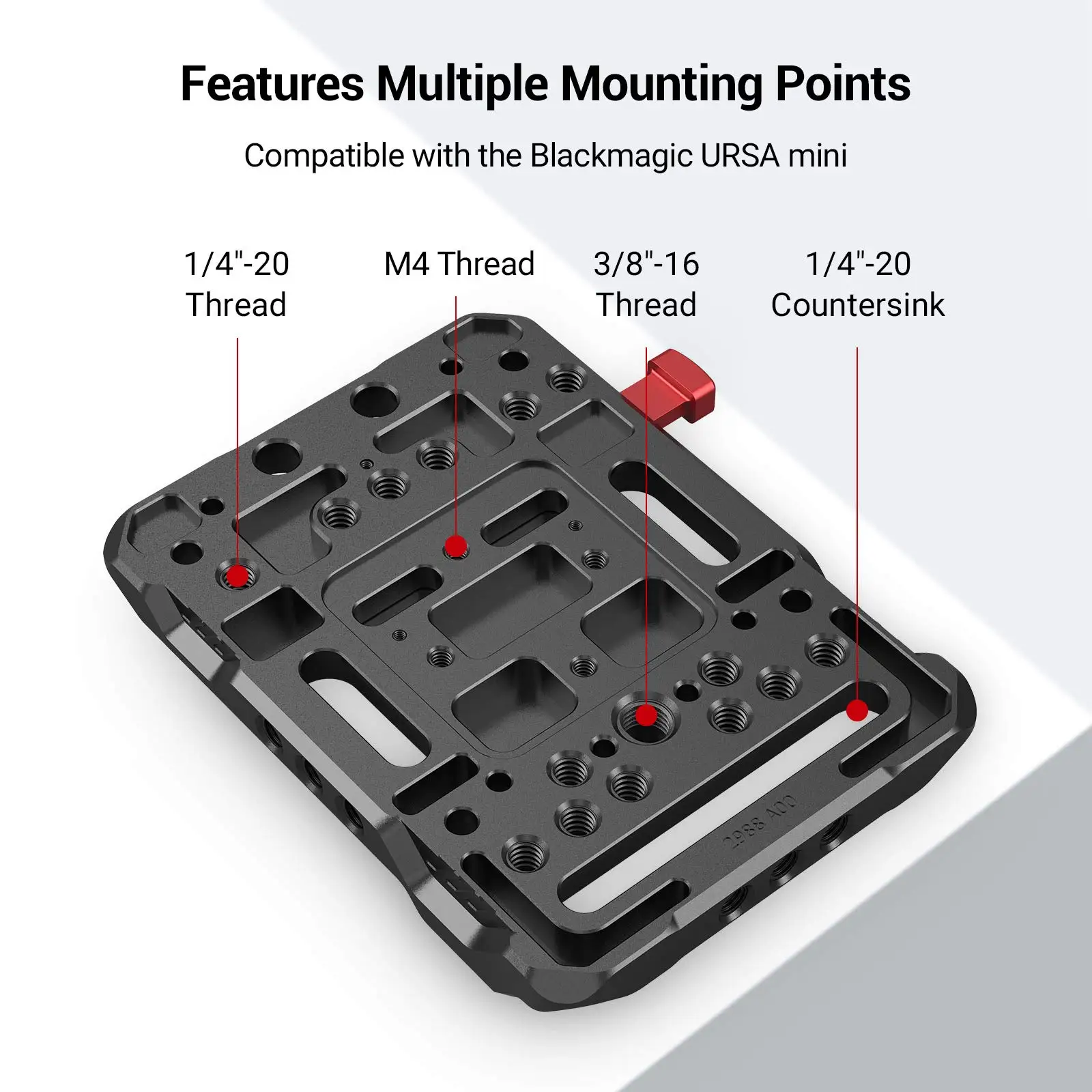 SmallRig V-LOCK Mount Battery Plate Quick Release Plate With Crab-Shaped Clamp For Sony A73 Universal Camera Accessories 2988