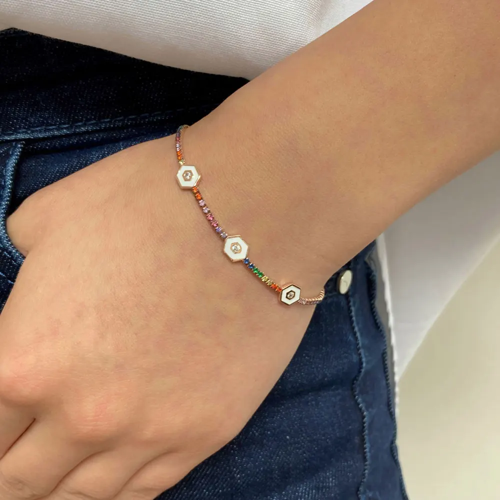 NEW Fashion Model Baget Silver 925 Bracelets for Women High Quality Gift Luxury Shiny Zircon Jewelry