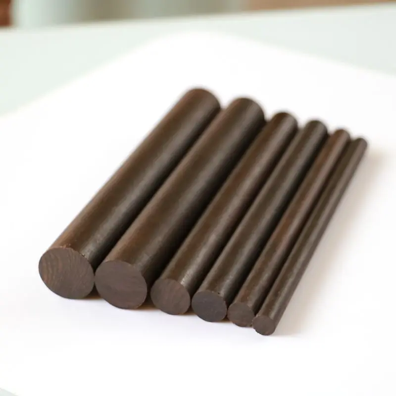 5pcs lot African  Ebony Dowel Pins wood lumber turning blanks pen making round stick pen make blanks