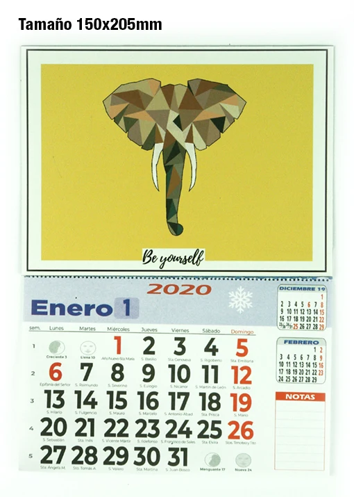 Magnetic-flexible fridge magnet calendar personalized with skirt 150x110mm (150x110mm with memo calendar)-Be Yourself