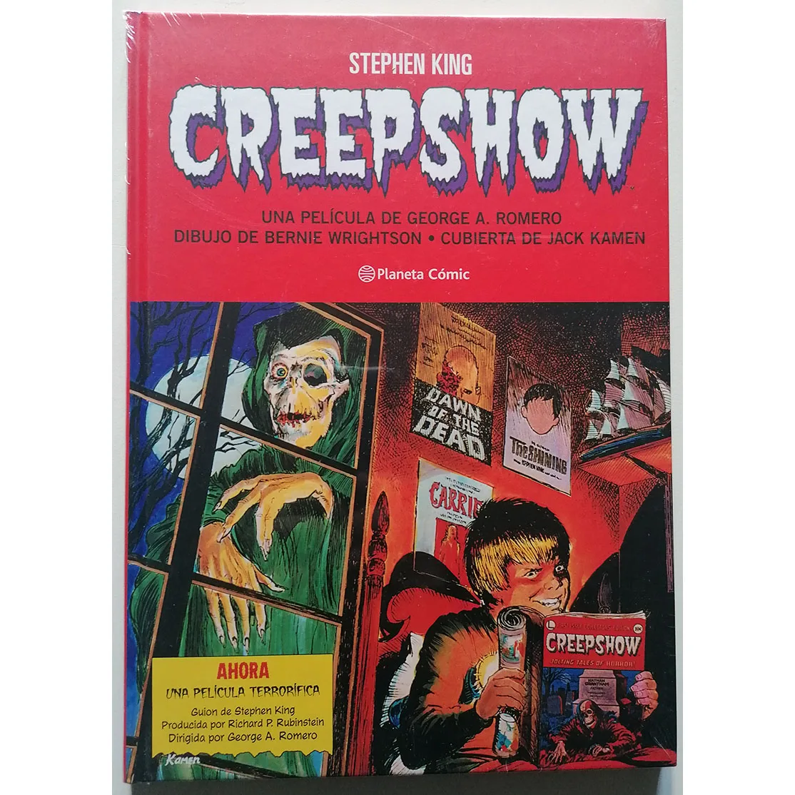 American, CREEPSHOW, ED PLANETA, year 2020, author STEPHEN KING and BERNIE WRIGHTSON, COMIC BOOK in Spanish, TEBEO, graphic novel