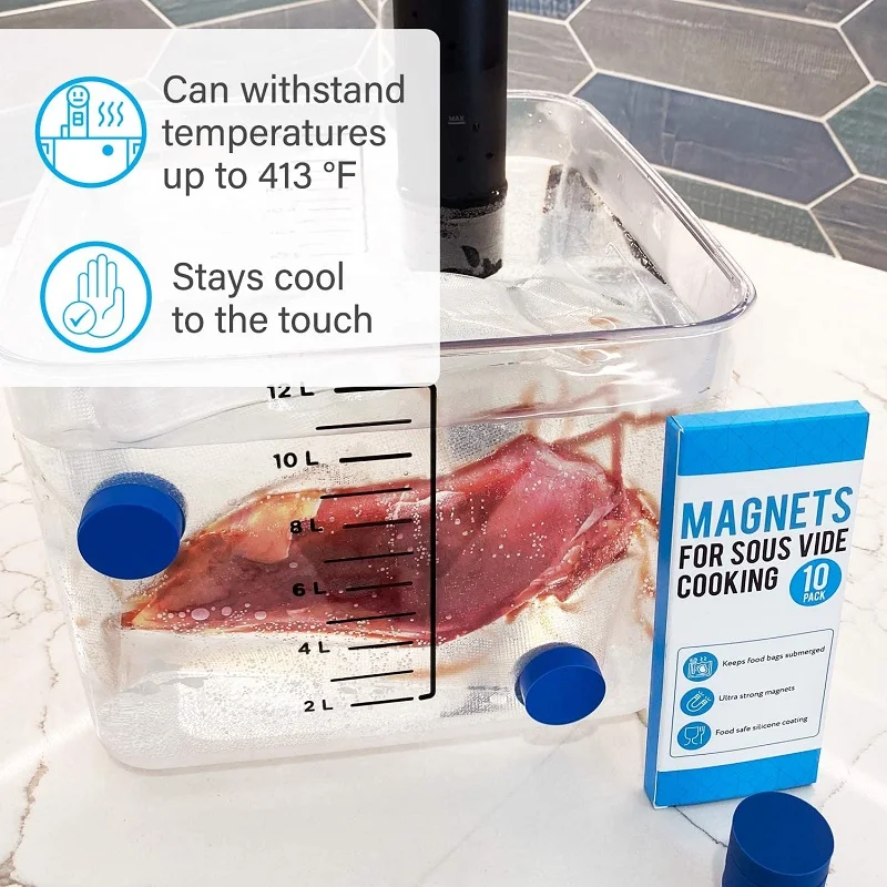 Imanes Sous Vide para mantener las bolsas sumergidas y en su lugar, accesorios Sous Vide para detener la cocción de bolsas flotantes