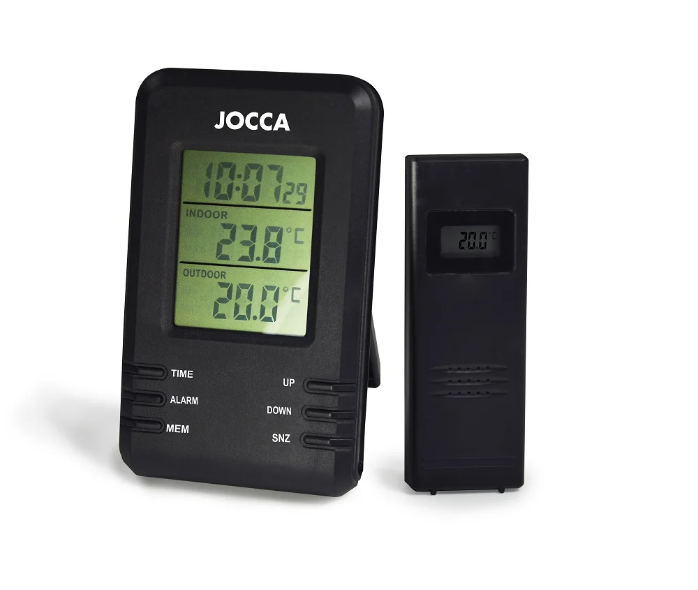 Indoor/outdoor weather station JOCCA. DIGITAL humidity and temperature meter. Thermometer. Hygrometer. Hour MONITOR.