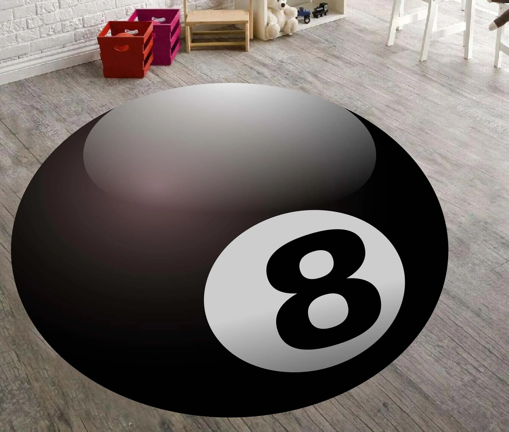 Billiard, Billiard Rug,Boys Room,Round Rug,Round Carpet,Pattern Round,Popular Rug,Themed Rug,Home Decor,Gift For Him,Gift