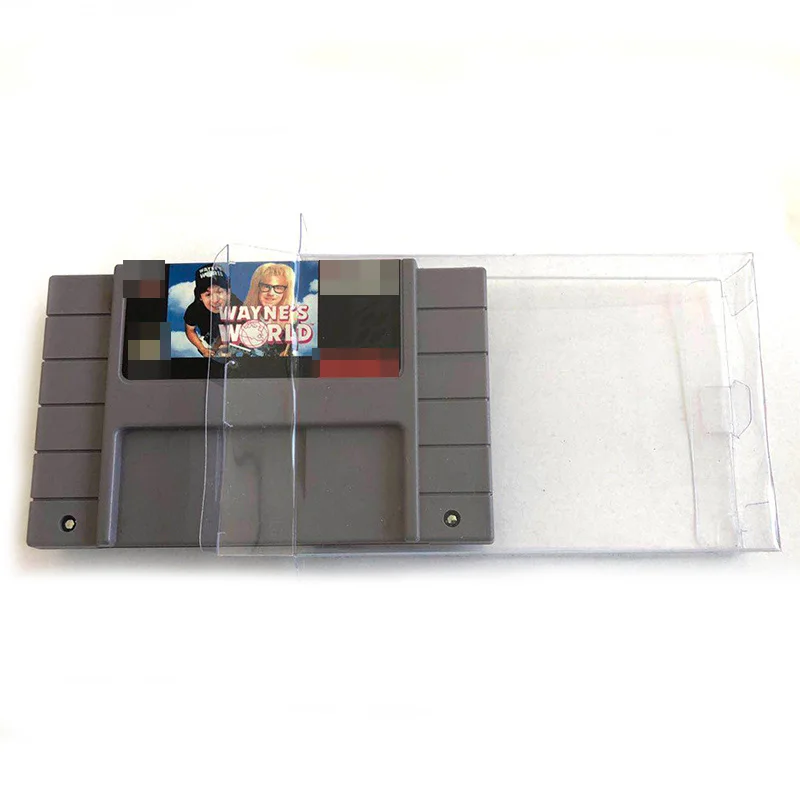 Cartucho ntsc para super nintendo cartucho, caixa protetora para snes, feito sob encomenda, capa de plástico