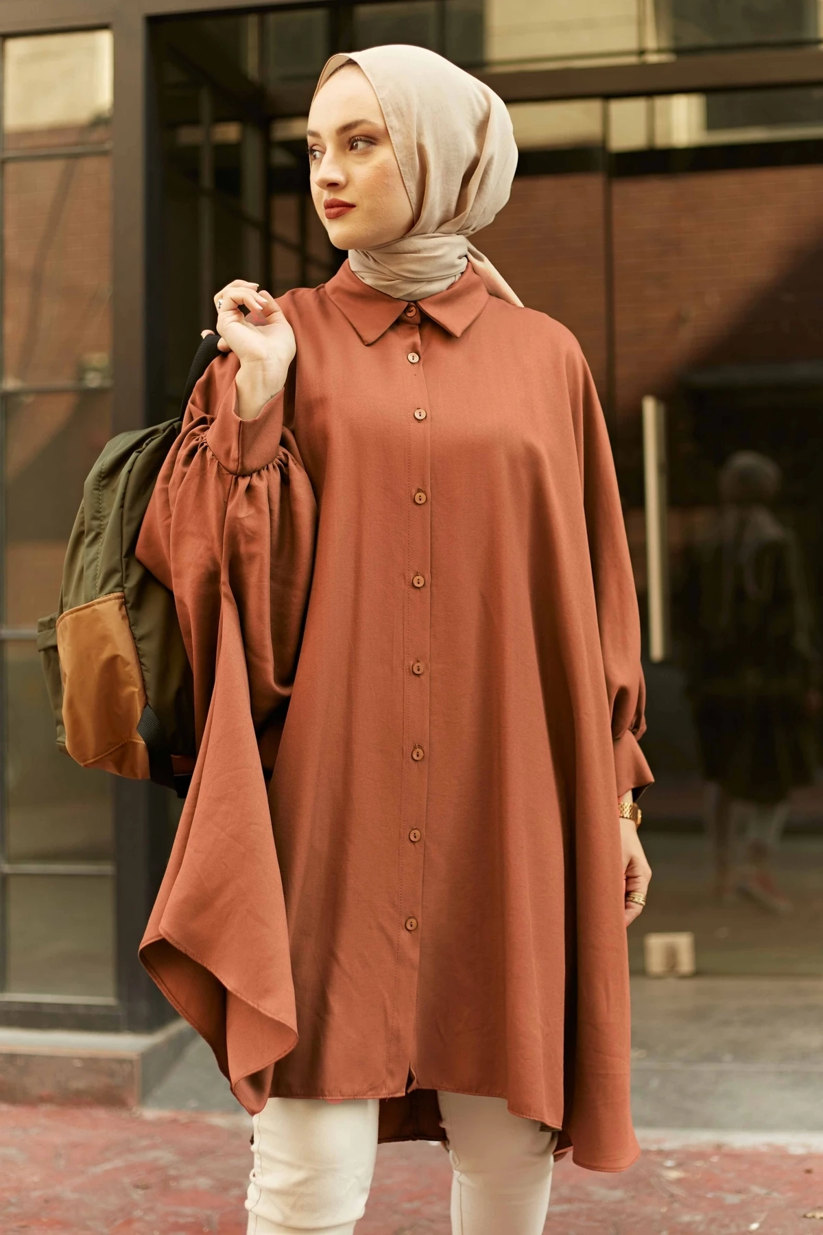 Muslim Tunic Dress Woman Long Sleeve Clothing 2021 Tunic Long Maxi Robe Muslim Kaftan Abaya Garment Autumn Turkish Clothes