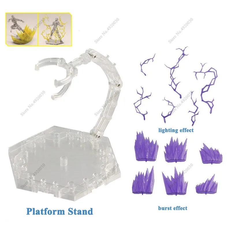 Effetto anima illuminazione effetti speciali modello di pennello blu Action Figure in plastica Display Hg/RG/Sd Rabot animazione Stage Act Suit