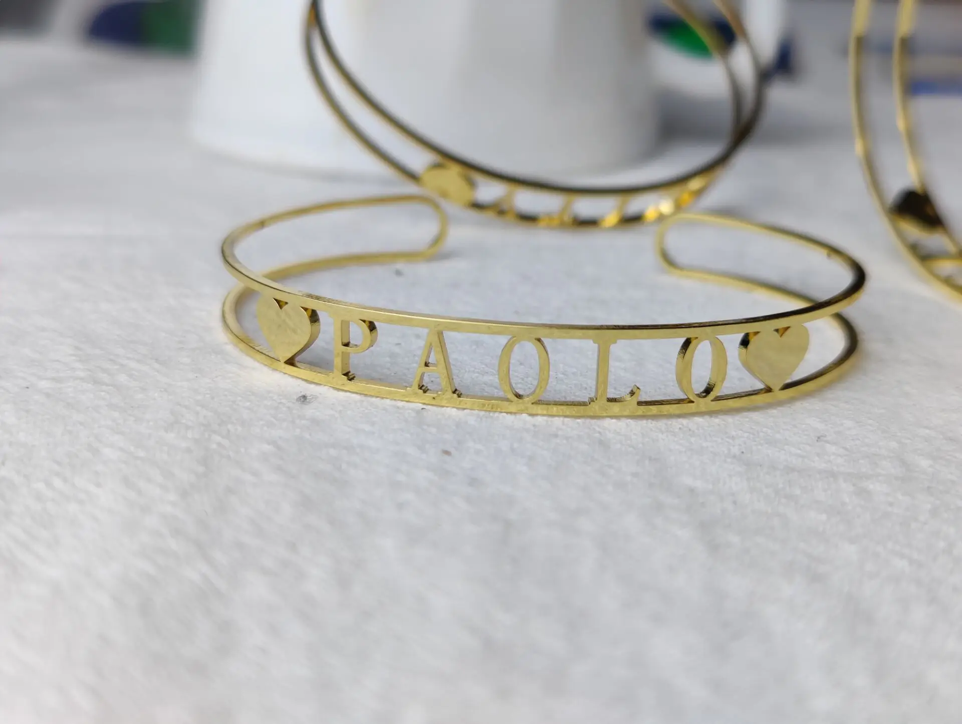 

Personalized Bangle Bracelet Woman, Personalized Bracelet, Custom Bracelet, Name Bracelet, Godmother Gift, Bridesmaid Gift,