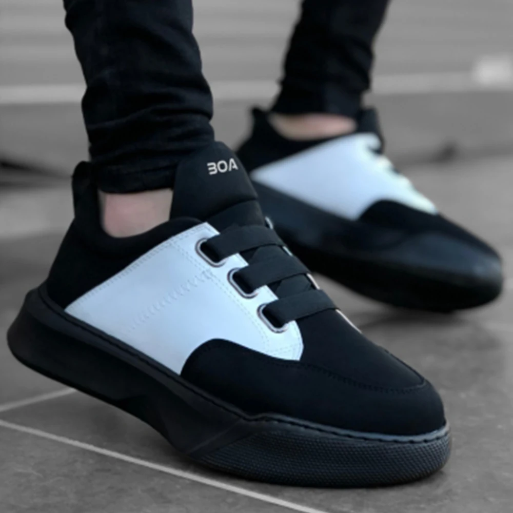 BA0160 Bded Men's High Base Black White Black White Black Base Sneakers Men's Shoes Men's Sports Shoes New Model Shoes Casual Sho