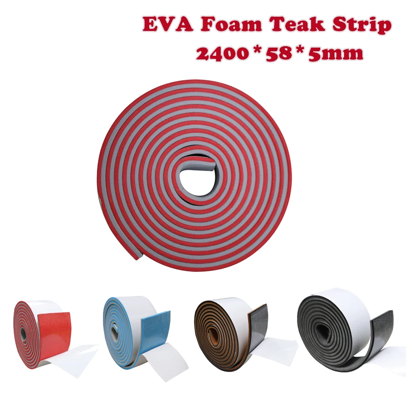 

Eva Roll Self Adhesive Mat Teak Decking Sheet Anti Skid Faux Teak Traction Pad For Jet Ski Seadoo Yamaha boat Accessories