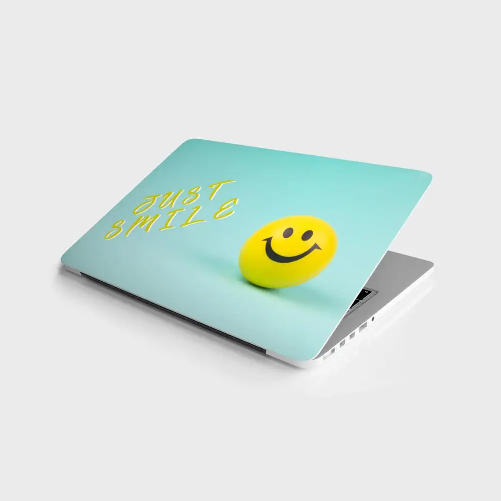 Sticker Master Just Smile 3D Universal Sticker Laptop Vinyl Sticker Skin Cover For 10 12 13 14 15.4 15.6 16 17 19 