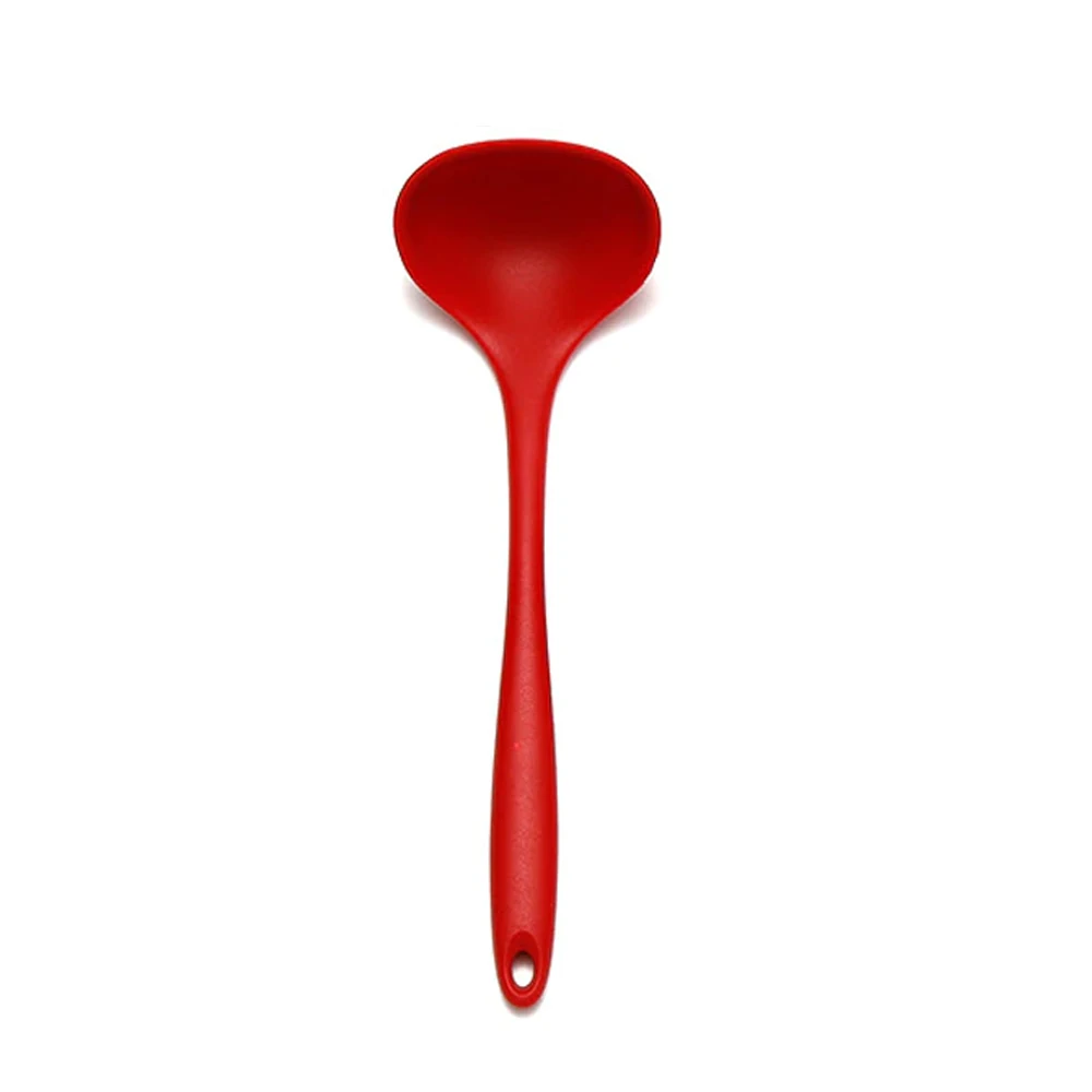 Kitchen Tool Red Silicone Soup Soup Kitchen Tools Spoon Spoon Soup Soup Soup