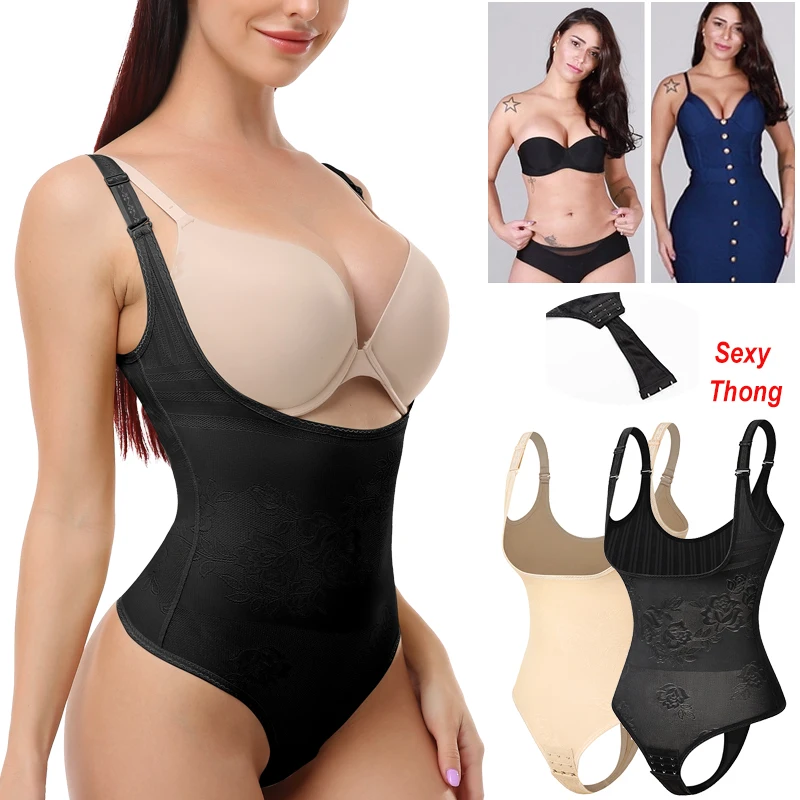 Sexy Thong Bodysuit Shapewear Women Full Body Shaper Slimming Corset Waist Trainer Tummy Control Shaping Underwear Contour