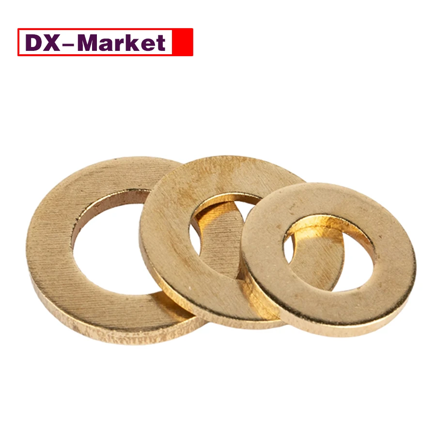 【DX-Market】260pcs Brass Washers Kit M2-M10 Fastener Manufactor,D003