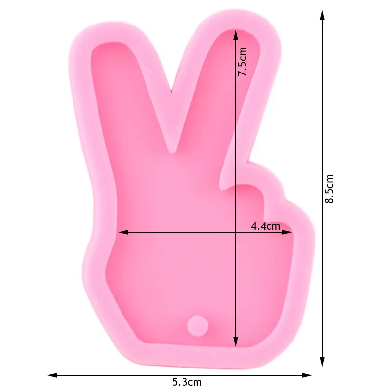 إصبع الحب ASL OK قالب من السيليكون الصلاة الأيدي المفاتيح قوالب همسة اليد لتقوم بها بنفسك قالب الصب قبضة الايبوكسي الراتنج الحرفية قلادة قوالب