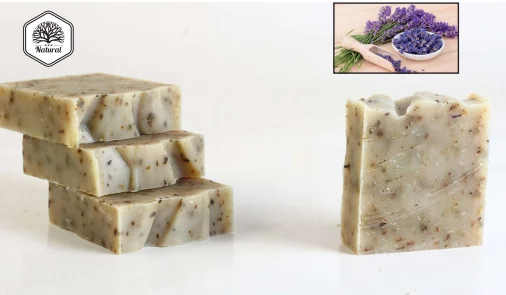 Hygieia Lavender Soap - Natural Organic Herbal Deep Cleansing Handmade Soap Face Care Acne Hair Soap Soothing Scented Soap