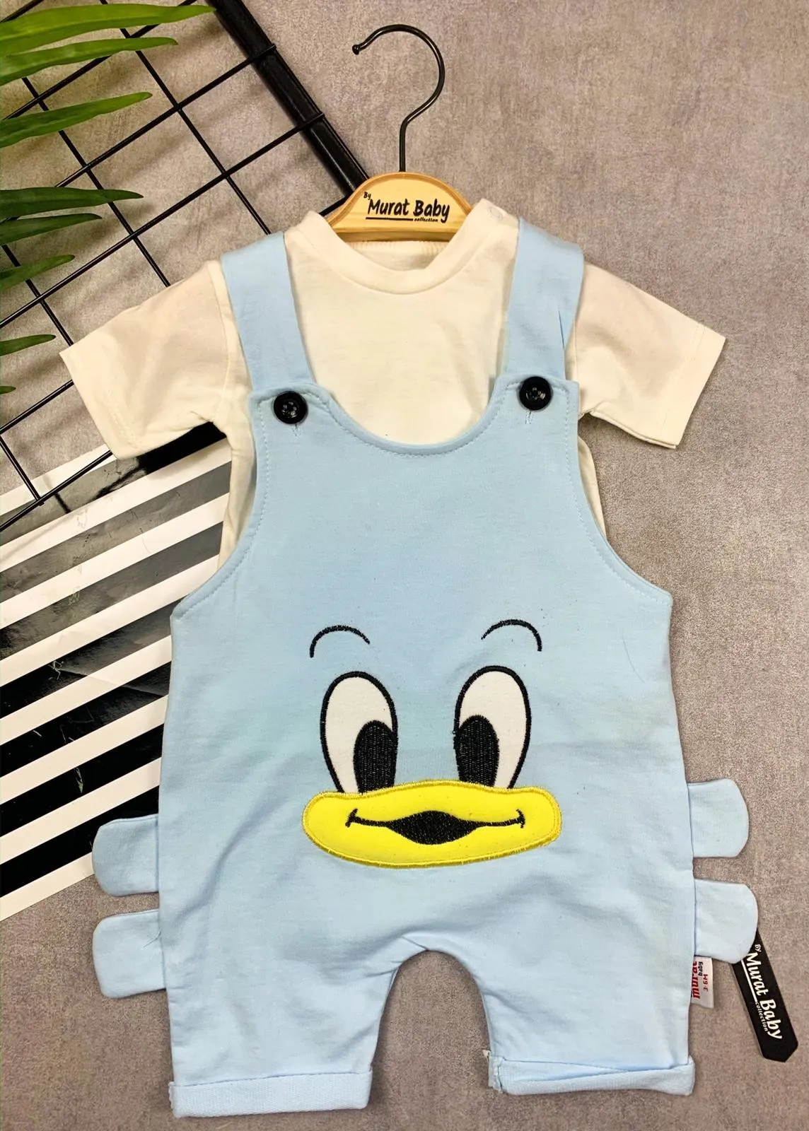 Duck Short Sleeve Salopet Baby Suit Baby Clothing infant Baby Style