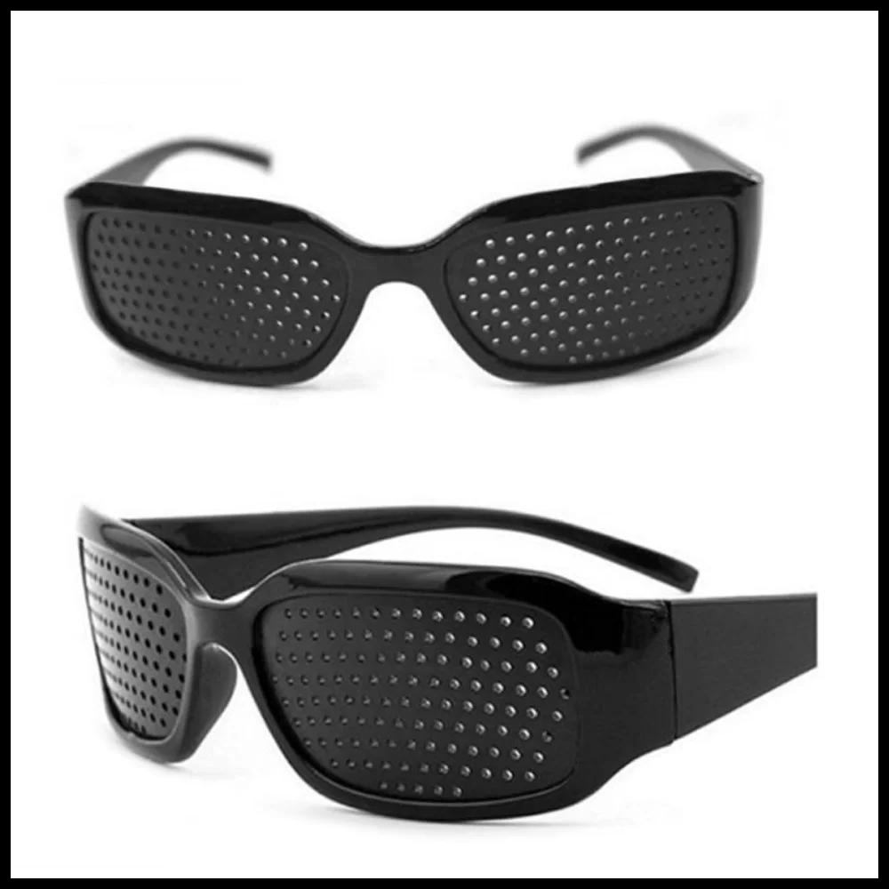 Reticular glasses Pinhole holes Pinhole black grid myopia cataracts help improve vision read good eyesight