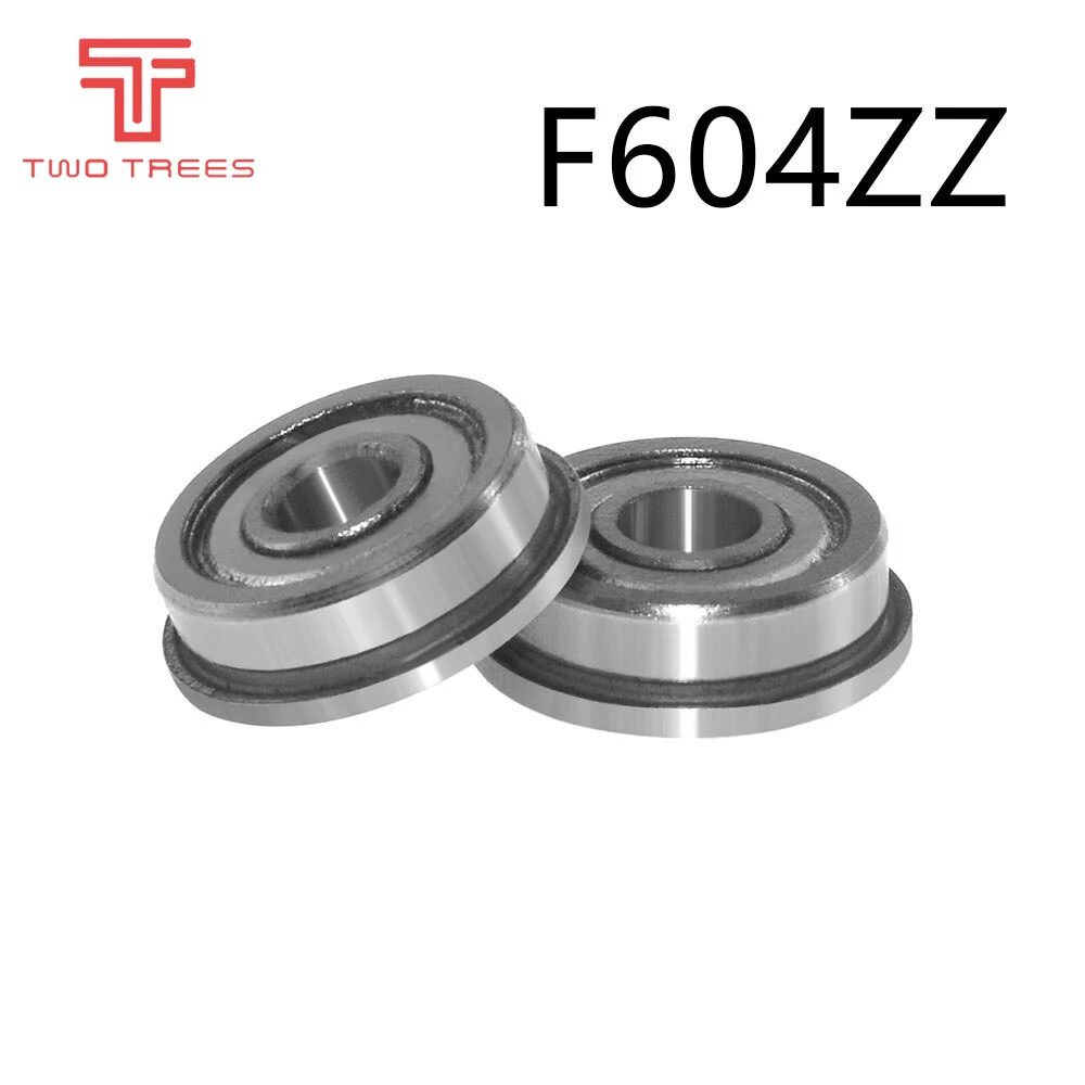 4pcs Flange Bearing Ball Bearings F604ZZ F623ZZ F624ZZ F625ZZ F688ZZ 3D Printer Parts Deep Groove Pulley Wheel Aluminium Part