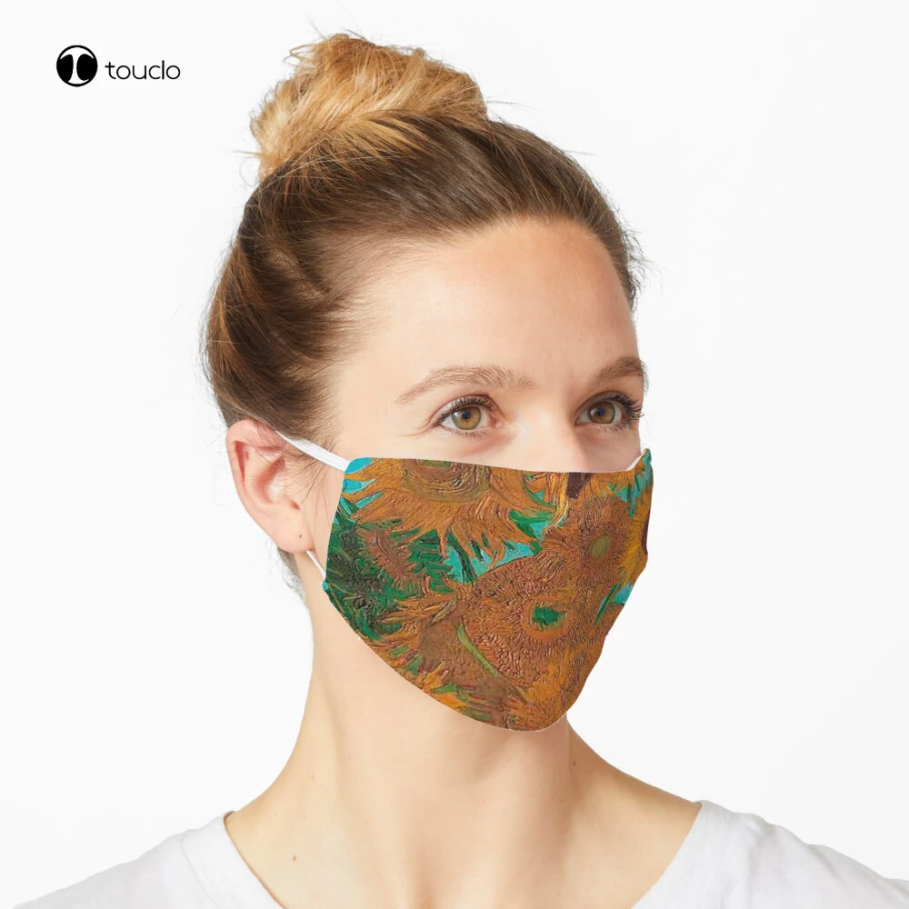 

Vincent van Gogh Sunflowers Painting Mask Face Mask Filter Pocket Cloth Reusable Washable