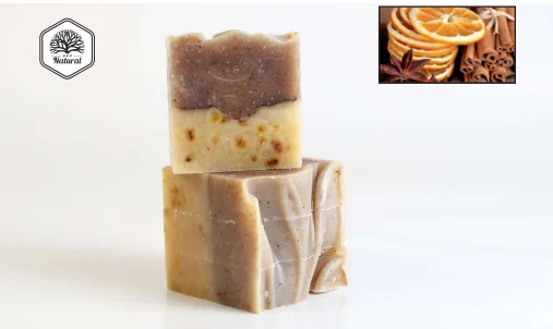 Hygieia Cinnamon-orange Soap -Herbal Deep Cleansing Handmade Soap, Facial Care, Acne, Hair Soap, Scented Soap, Vitamin C