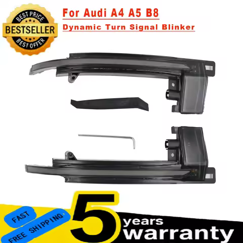 LED Dynamic Turn Signal Blinker Side Rear-View Mirror Indicator Light For Audi A4 A5 B8.5 B8 RS5 RS3 A3 8P S5 RS4 A6 Q3 A8 8K